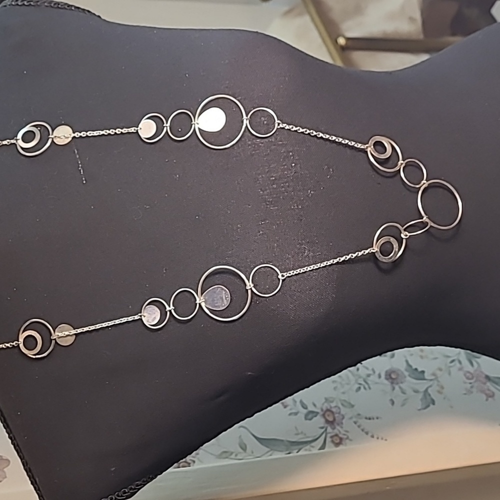 Necklace. Silver. 31 inches.